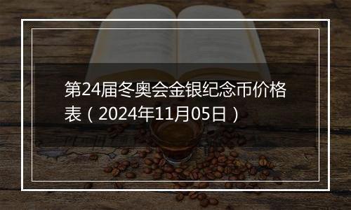 第24届冬奥会金银纪念币价格表（2024年11月05日）
