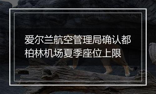 爱尔兰航空管理局确认都柏林机场夏季座位上限