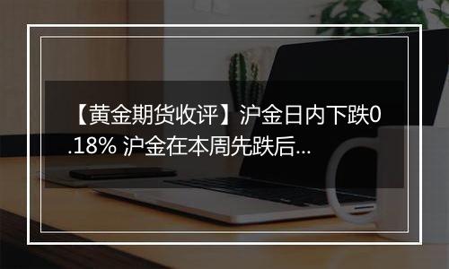 【黄金期货收评】沪金日内下跌0.18% 沪金在本周先跌后涨