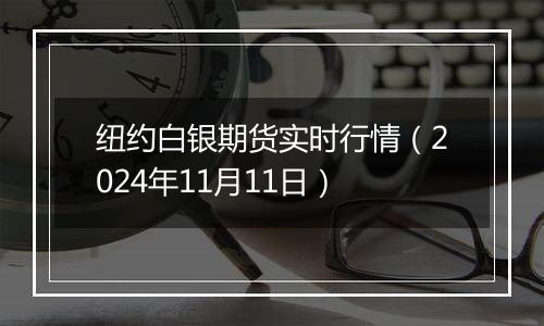 纽约白银期货实时行情（2024年11月11日）