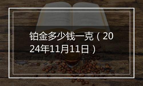 铂金多少钱一克（2024年11月11日）