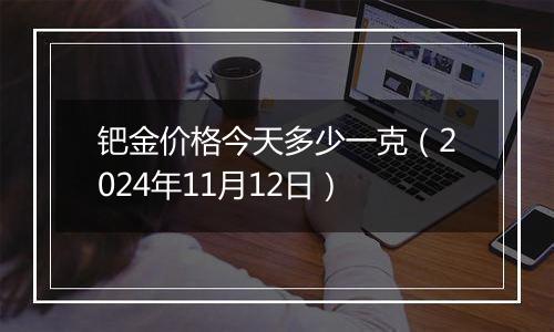 钯金价格今天多少一克（2024年11月12日）